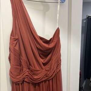 Elegant Rust Evening Gown